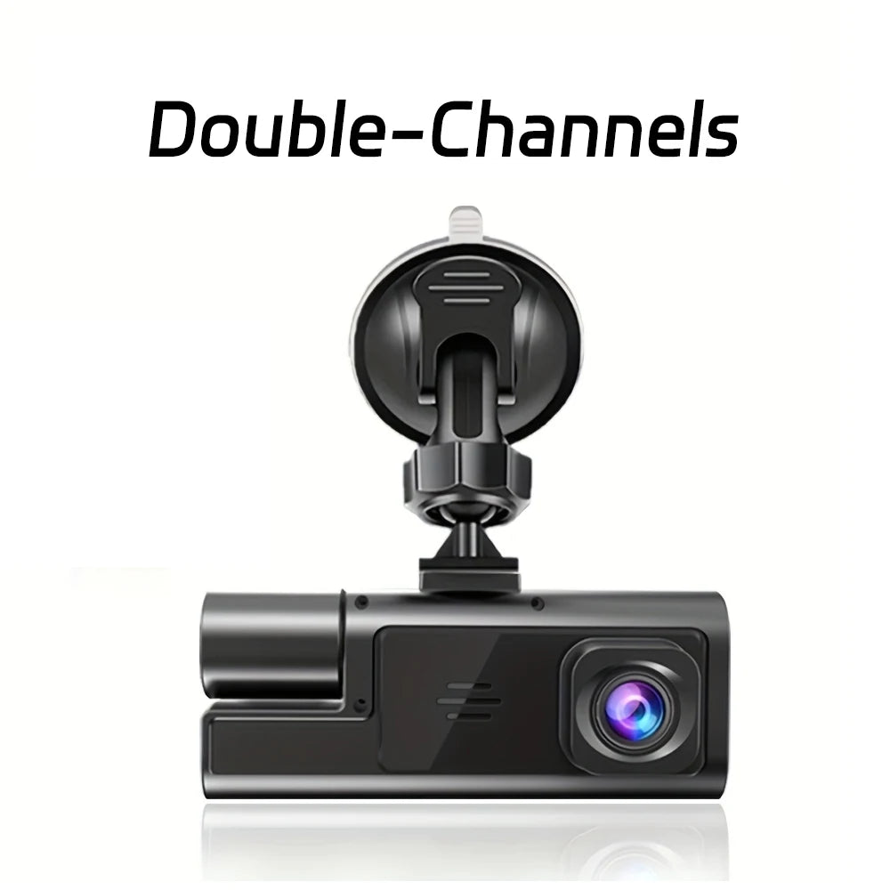 3 Lens WiFi Dash Cam – Front, Inside & Rear 1080P Car Camera with Night Vision